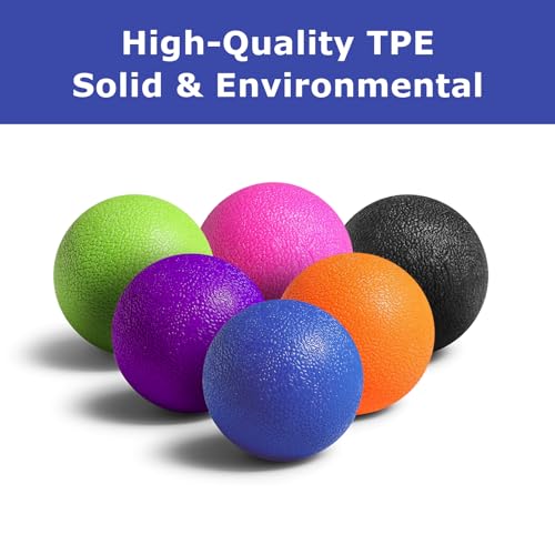 GOGO Massage Lacrosse Ball for Physical Therapy, Myofascial Release, Yoga Deep Tissue, Trigger Point, Muscle Soreness (Royal Blue) - color: Royal Blue