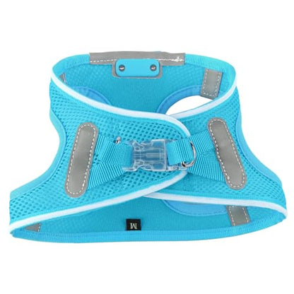 Light Up Dog Harness, Rechargeable LED Dog Harness for Small Medium Dogs - color: Blue, size: XS