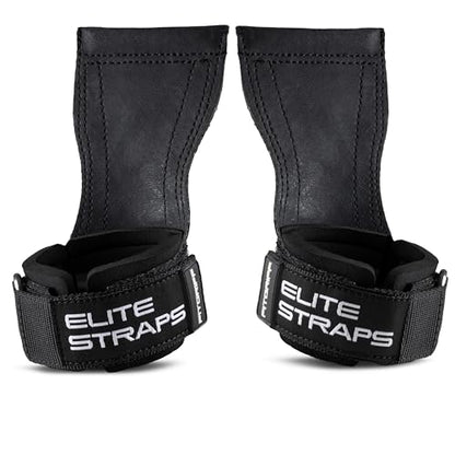 Fitgriff® Elite Straps - Lifting Wrist Straps (Rubber Grips) for Weightlifting, Gym, Workout, Deadlift - Anti-Slip Revolution for Men and Women - size: Small-Medium