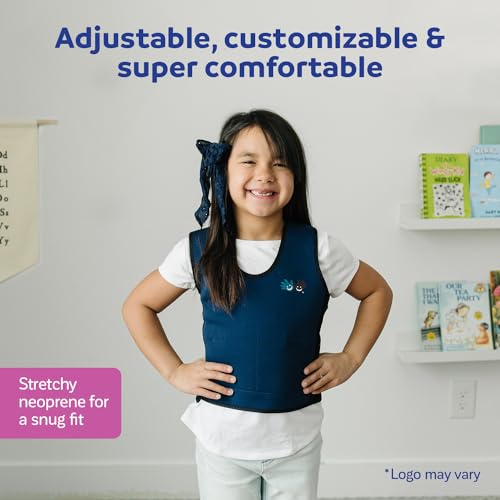 Blue Weighted Compression Vest for Kids & Adults - Calming Sensory Compression Vest for Kids - Weighted Vest for Sensory Needs - Toddlers, Kids, Teens & Adults Sizing