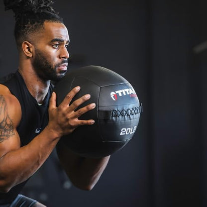 Titan Fitness Soft Shell Medicine Wall Ball, Cross-Texture Grip - size: Multipack, 6-30 lb