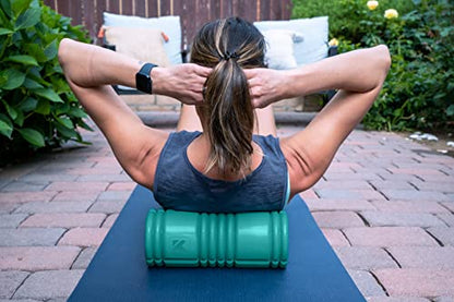 TriggerPoint Grid 1.0 Foam Roller - 13" Multi-Density Massage Roller for Deep Tissue & Muscle Recovery - Relieves Tight, Sore Muscles & Kinks, Improves Mobility & Circulation - Targets Key Body Parts - color: Teal