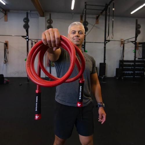 Muay Thai 3.0 Weighted Jump Rope for Men & Women - Professionally Designed for High-Intensity Training | Muay Thai, MMA & Fitness Jump Rope - Full Body Workout Weighted Rope - color: Silver