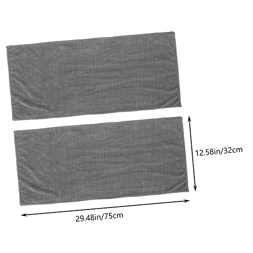 Kisangel 2Pcs Quick Dry Microfiber Gym Towels Super Absorbent Sports Sweat Towels for Workout Yoga Travel Camping Fitness with Cooling Function Gray
