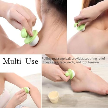 2 Pack Mini Plant Massage Roller Handheld Facial Neck Body Relax
