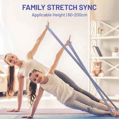Stretch Strap, Multi-Loop for Physical Therapy,Elastic Yoga Stretching Strap for Dance,Yoga, Pilates & Gymnastics Exercise, Ballet Stretching Band for Flexibility, Leg Stretching - color: Purple
