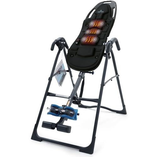 TEETER EP-560 Inversion Table w/Accessories for Back Pain Relief - FDA - Registered, UL Safety Certified, 300 lb Capacity, Designed & Patented in USA - style: EP-560 Heat & Vibration