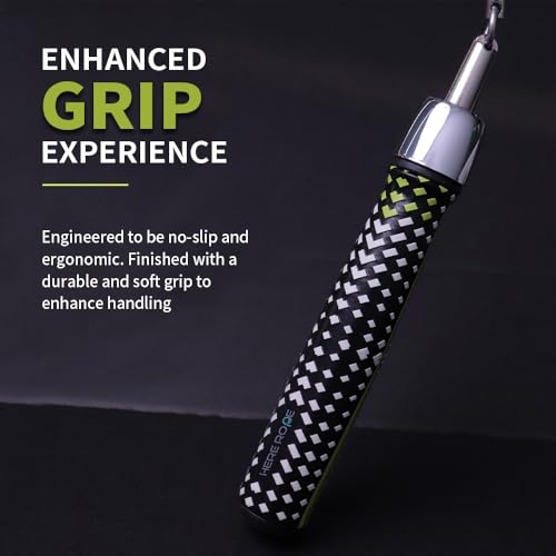 HEREROPE 1/4LB Weighted Jump Rope for Speed, Cardio, Boxing & Workout, Skipping Rope with Ball-bearing, Comfortable & Ergonomic Grip, Tangle Free Cable, Jump Ropes for Men Women Fitness