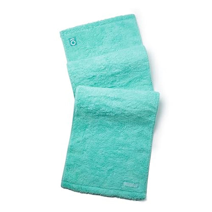 Eco Friendly Gym Towel for Working Out - Soft and Absorbent Cotton Exercise - No Synthetic Microfibers or Plastics - Sweat Towel for Gym, Fitness, Sports, Yoga - Aqua - 1 Pc
