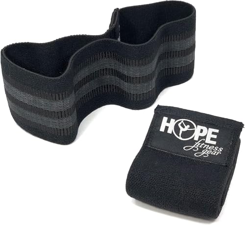 Booty Band. Thick Fabric Resistance Band (Small, Black) for Glutes, Legs & Hip Workouts, Squats, Strength Training, Muscle Toning, Home Workouts, Gym, Travel & Full-Body Fitness