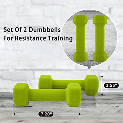 Saorzon Dumbbells Set of 2 Exercise Fitness Dumbbell for Home Gym Free Weights Hand Hex Dumb Bells