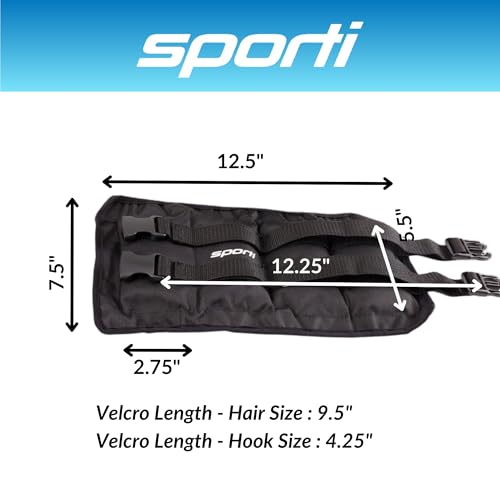 Sporti Fitness Ankle Weights Aqua Belt Pool Exercise for Women & Men - color: Ankle Weights - Black - 10 lb