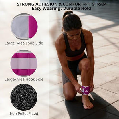 Ankle Weights, Wrist & Leg Weights for Women Men – Weighted Wristbands & Foot Weight | Comfortable Fixed Weight Set (2/3/4/6/10 lbs Pair), Soft Breathable Fabric, Ideal for Walking, Workout