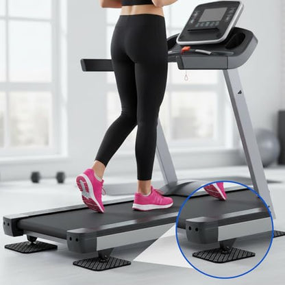 4 Pcs Treadmill Mat Pads Double-Sided Non-Slip Vibration Mat for Floor Protection, Exercise Equipment Mats for Treadmill Walking Pad Exercise Bike