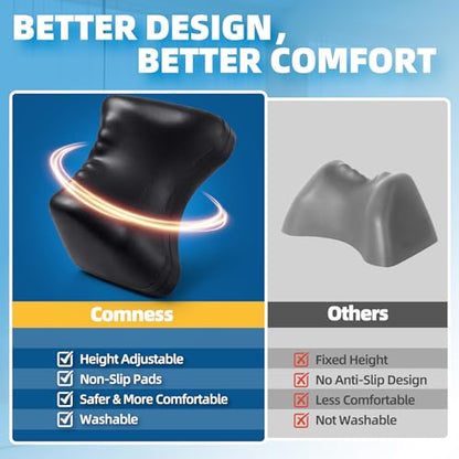 3-Level Occipital Release Tool for TMJ Relief & Pivotal Therapy - Neck Stretcher Pillow with Non-Slip Base, Height Adjustable Cervical Traction for Neck, Shoulder and Back