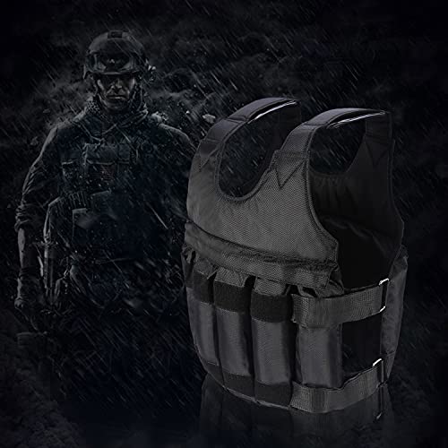 20kg Weighted Vest, Adjustable Bodybuilding Weight Vest with Removable Sandbags Fitness Training Gym Heavy Body Exercise for Weight Training Exercise