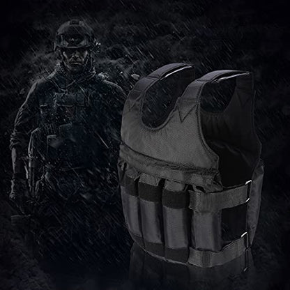 20kg Weighted Vest, Adjustable Bodybuilding Weight Vest with Removable Sandbags Fitness Training Gym Heavy Body Exercise for Weight Training Exercise