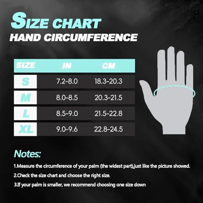 Seektop Breathable Workout Gloves for Women & Men, Thick Padded Weight Lifting Gloves, Full Palm Protection, Excellent Grip for Gym Fitness and Training, Exercise, Cycling