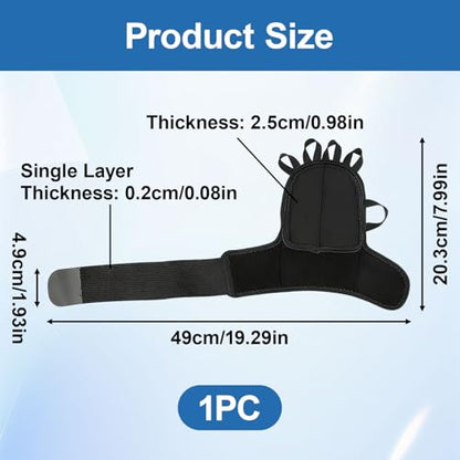 Weighted Training Gloves for Hand Stability and Dexterity - Fingerless Grip Strengthening Gloves for Tremors, Endurance, Boxing, and Fine Motor Skills (Black,Universal size)