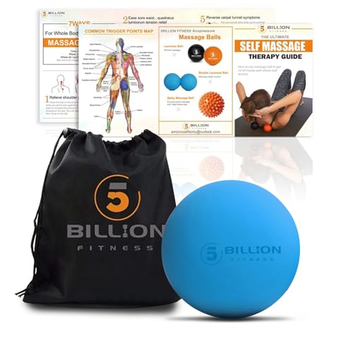 Massage Lacrosse Balls for Myofascial Release, Peanut Massage Ball, Mobility Ball for Physical Therapy - Deep Tissue Massage Tool for Trigger Point Therapy, Muscle Relaxer,Yoga Therapy