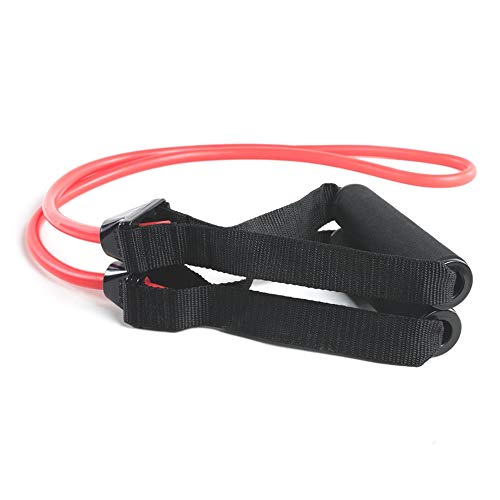 Power Systems Premium Versa-Tube Plus Double Tube Resistance Bands with Handles 48" Portable Latex Exercise Tubing, 6 Resistance Levels for Strength Training, Physical Therapy, Home Gym & Travel - color: Medium, size: 48"