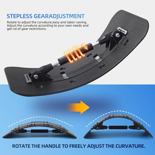 Back Stretcher and Posture Support for Lumbar & Upper Back, Portable Body Stretching Device for Muscle Relaxation