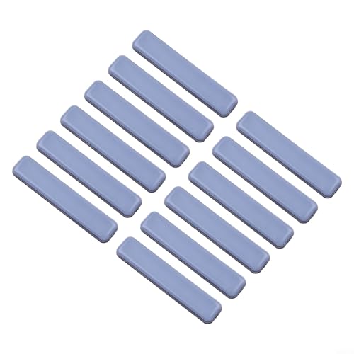 12-Pack Furniture Sliders Gliders, 15x75mm PTFE Floor Protectors for Smooth Silent Moving, Wear-Resistant Movers to Prevent Scratches on Hardwood for TILE Carpet and Protect