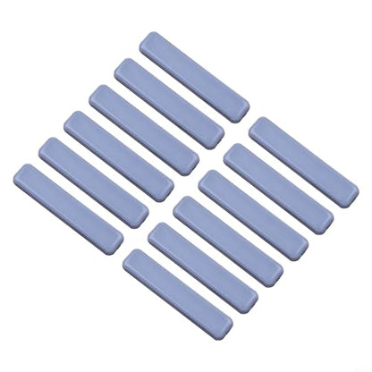 12-Pack Furniture Sliders Gliders, 15x75mm PTFE Floor Protectors for Smooth Silent Moving, Wear-Resistant Movers to Prevent Scratches on Hardwood for TILE Carpet and Protect