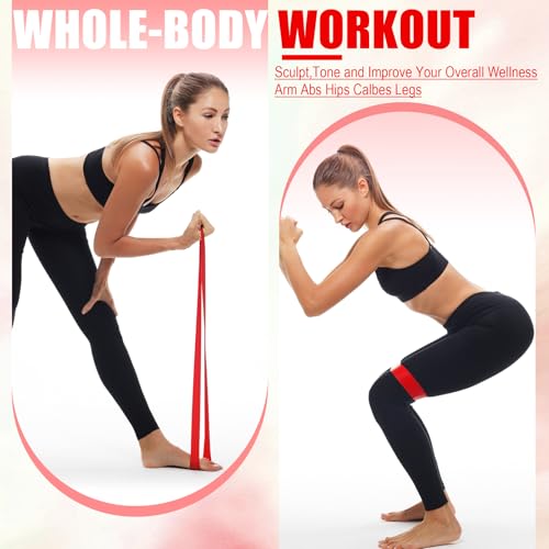 Resistance Bands Resistance Loop Exercise Bands Exercise Equipment Elastic Ring for Women and Men Home Fitness, Gym, Yoga