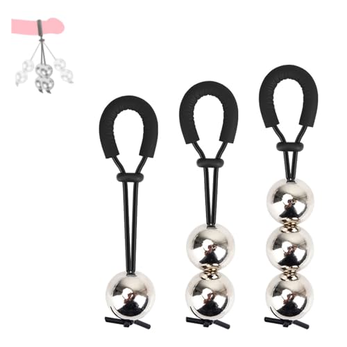 Men's Black Hanging Weight Training Equipment, Swing Exercise, Manual Size Adjustment, Manual Size Adjustment-USLSA008C (Black-1 Ball+2 Ball+3 Ball, Ball Size:35mm) - color: Black-1 Ball+2 Ball+3 Ball, size: Ball size:35mm