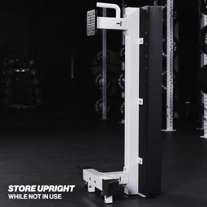 Titan Fitness TITAN Series Single Post Flat Bench, Rated 1,200 LB, 4" Thick HeftyGrip Vinyl Pad, Dedicated Home Gym Competition Weightlifting & Strength Training Utility Bench - color: White