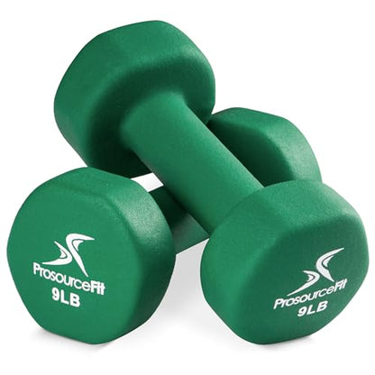 ProsourceFit Neoprene Dumbbell Coated for Non-Slip Grip - size: 9-Pound