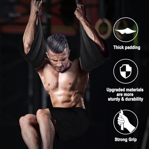 Ab Straps for Pull Up Bar: Hanging Abdominal Ab Sling Straps for Arm Pull up Workout Support for Training Knee and Leg Raises at Home & Gym