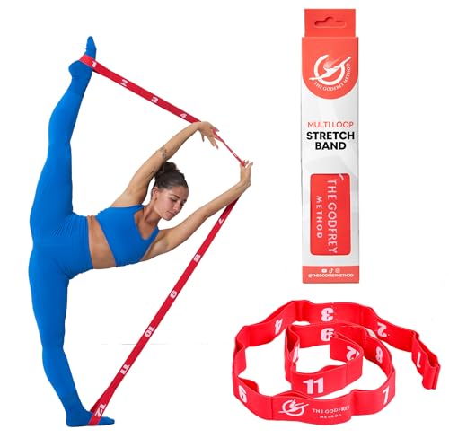 Multi Loop Stretch Band, Dance, Gymnastics, Cheerleading, 13 Loops, The Godfrey Method