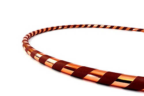 Beginner Hoop: Weighted Fitness Hula-Hoop for Adults Weight Loss, Waist Exercise Ring for Cardio & Core, Adjustable Quality Detachable Hula Shaper for Beginners, Made in USA - Burgundy