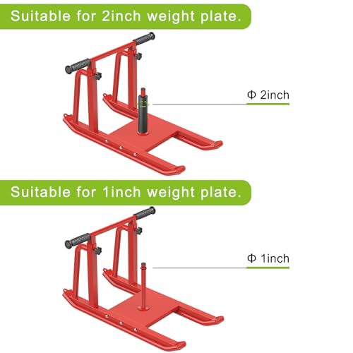 Kipika Weight Sleds for Training, Push-Pull Football Sled, Adjustable Height Handle, Heavy Duty Steel Frame Drills Sled Prowler for Running Speed, Strength, Designed for 1" & 2" Weight Plates