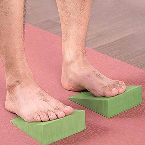 Yoga Wedge Block, Professional Height Wedge Yoga Prop, Portable Foam Yoga Wedge Stretching Equipment, Supportive Yoga Block, Back Support Foam Incline Slant Board For Leg, Calf, Ankle And Foot Stretch