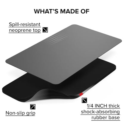 Falko Tactical Gun Cleaning Mat, Gun Mat for Handgun, Rifle and Shotgun - color: Grey, size: 20x12
