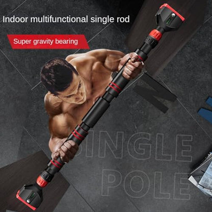 KazUp Horizontal bar on the door punch-free indoor home lever bracket home fitness pull-up support Rod aisle pull-up door pull-up Lever, 95cm, black