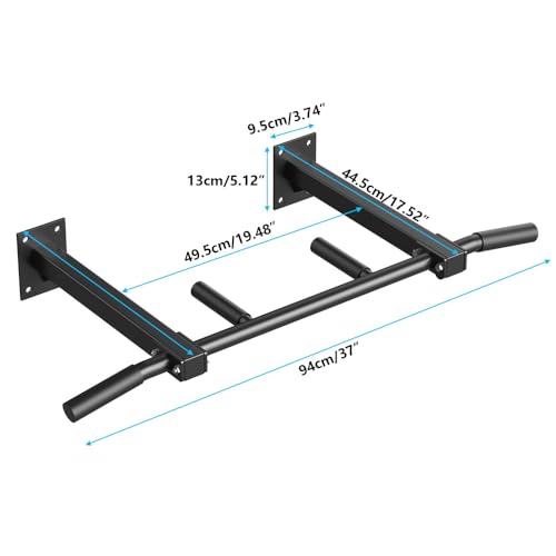 Wall Mount Pull Up Bar, Joist Beam Rafter Mount Pull-up Bar, Ceiling Mounted Chin Up Bar for Home Gym with Punching Bag Hanger