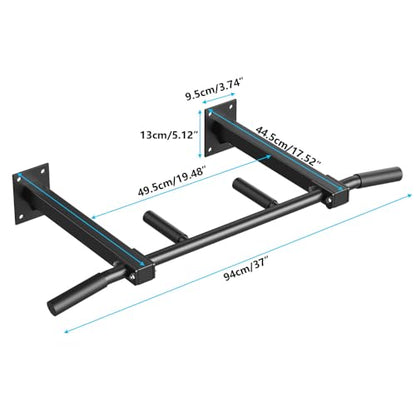 Wall Mount Pull Up Bar, Joist Beam Rafter Mount Pull-up Bar, Ceiling Mounted Chin Up Bar for Home Gym with Punching Bag Hanger