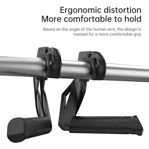 Neutral Grip Handle Attachment for Pull-up Bars, Barbells and Resistance Bands - size: Angle