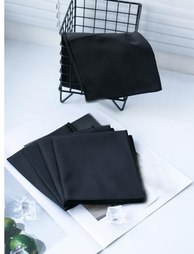Unisex Sweat Absorbing Microfiber Handkerchiefs Quick Dry Sport Gym Towels 5 Pack - color: W07-20pcs Black