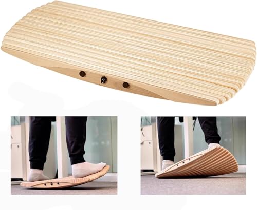 Ergonomic Wobble Balance Board,Office Balance Beam – Dual-Use for Office & Fitness,Core Trainer for Surfing, Skiing, Skateboarding,Improves Balance & Strength,Anti-Fatigue for Standing Desks