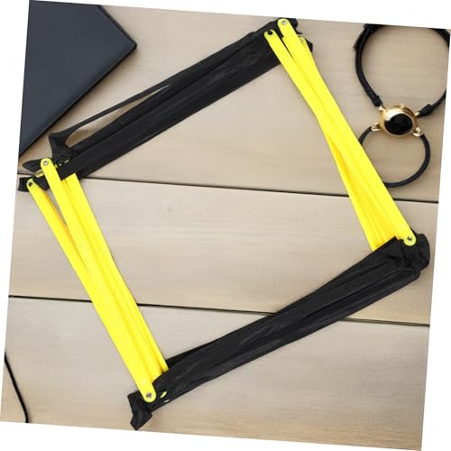 PRETYZOOM Portable Agility Ladder for Soccer Training with Ninesquare Design Material Football Workout Ladder for Speed Footwork and Versatile Team Athletic Drills