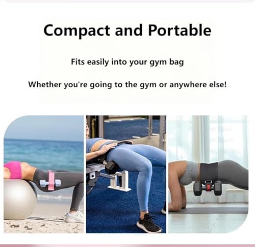 Exercise Hip Thrust Belt Workout Equipment Weighted Adjustable for Glute Strength Training, Use with Heavy Duty Kettlebells