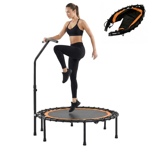 40" Bungee Rebounder Mini Trampoline with Foam Handle for Adults and Kids