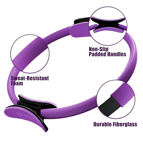 RitFit Pilates Ring Circle - 14 Inch Magic Fitness Circle for Toning Inner & Outer Thighs, Bonus Workout Guide Included