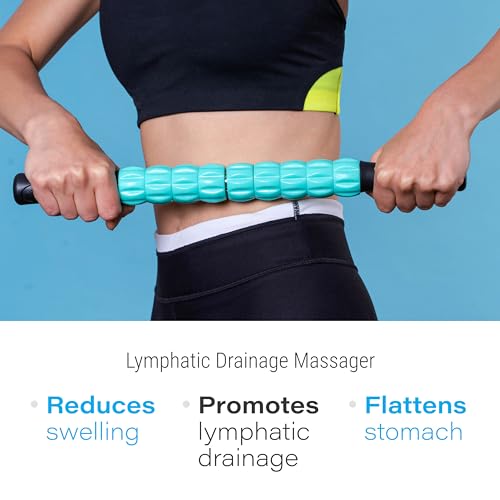 Lymphatic Massage Roller Recovery Set – Post-Surgery Body Roller Stick & Lymphatic Massage Guide Book