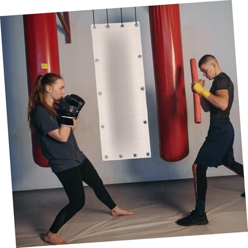 BESPORTBLE Boxing Training Sandbag Triplet Wall-Mounted Workout Bag 110X40Cm Empty Fitness Sandbag for Boxing Supplies and Exercise